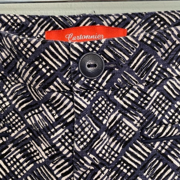 Anthropologie Cartonnier Charlie Blue ankle pants size 6 - Picture 7 of 11